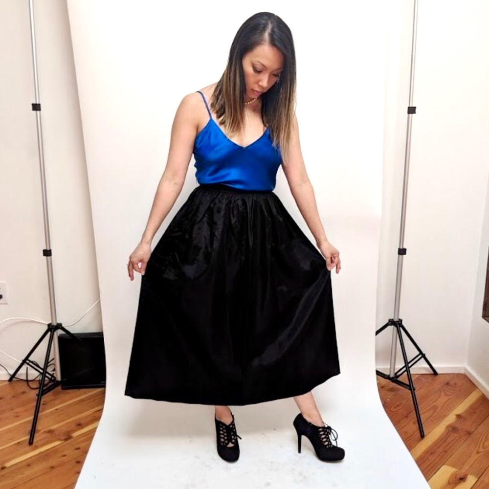 Vintage Black Full Skirt